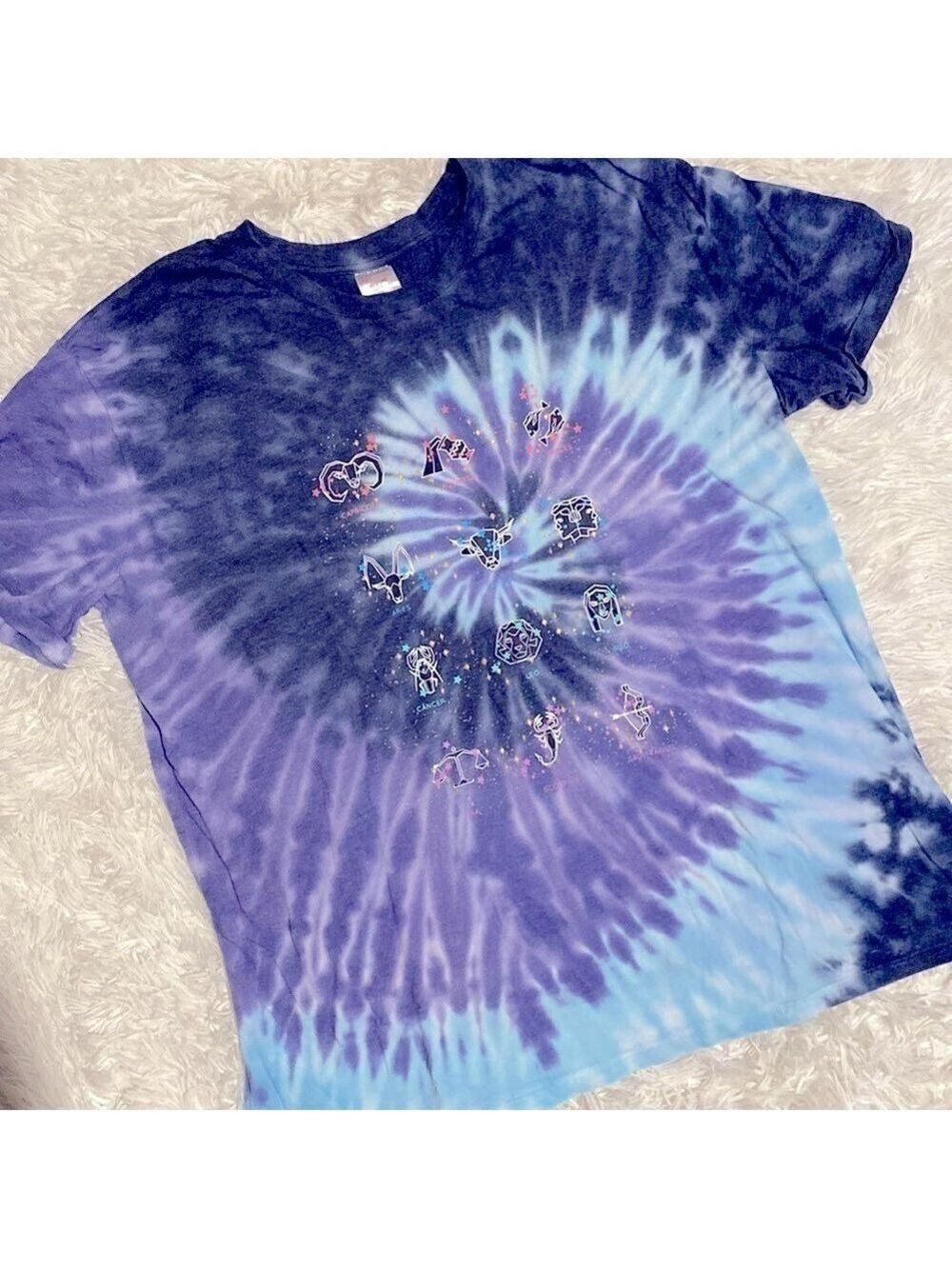 Zodiac signs tie dye T-shirt